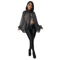 Summer Bandage Sexy See Through Mesh Bat Sleeve Shawl Tops