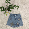 LV JEAN SHORTS