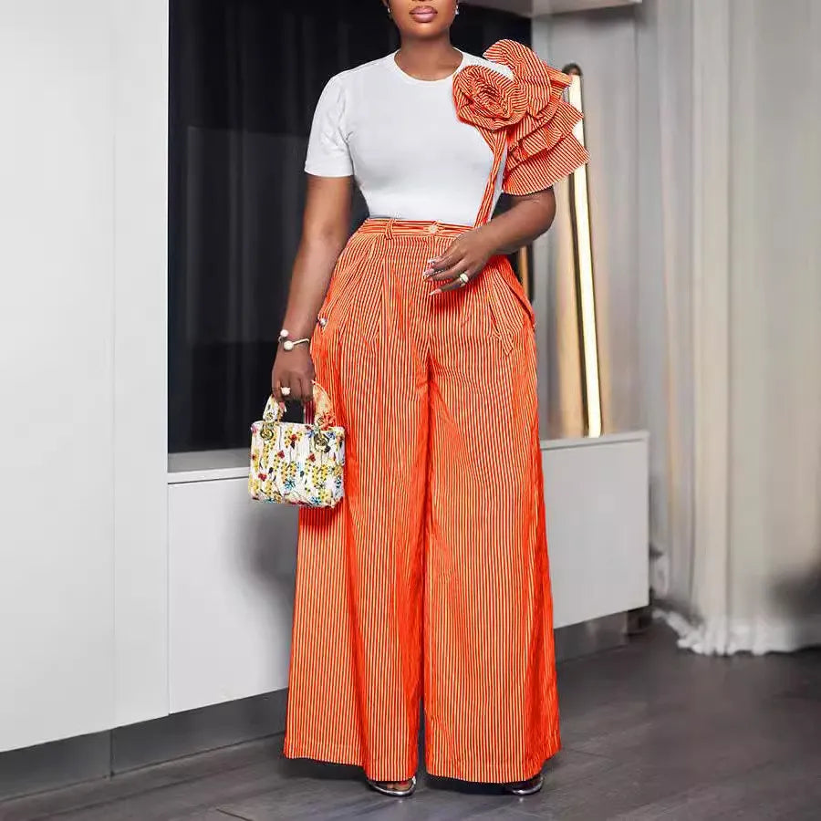STRIPE TWO PIECE PANTS SETS