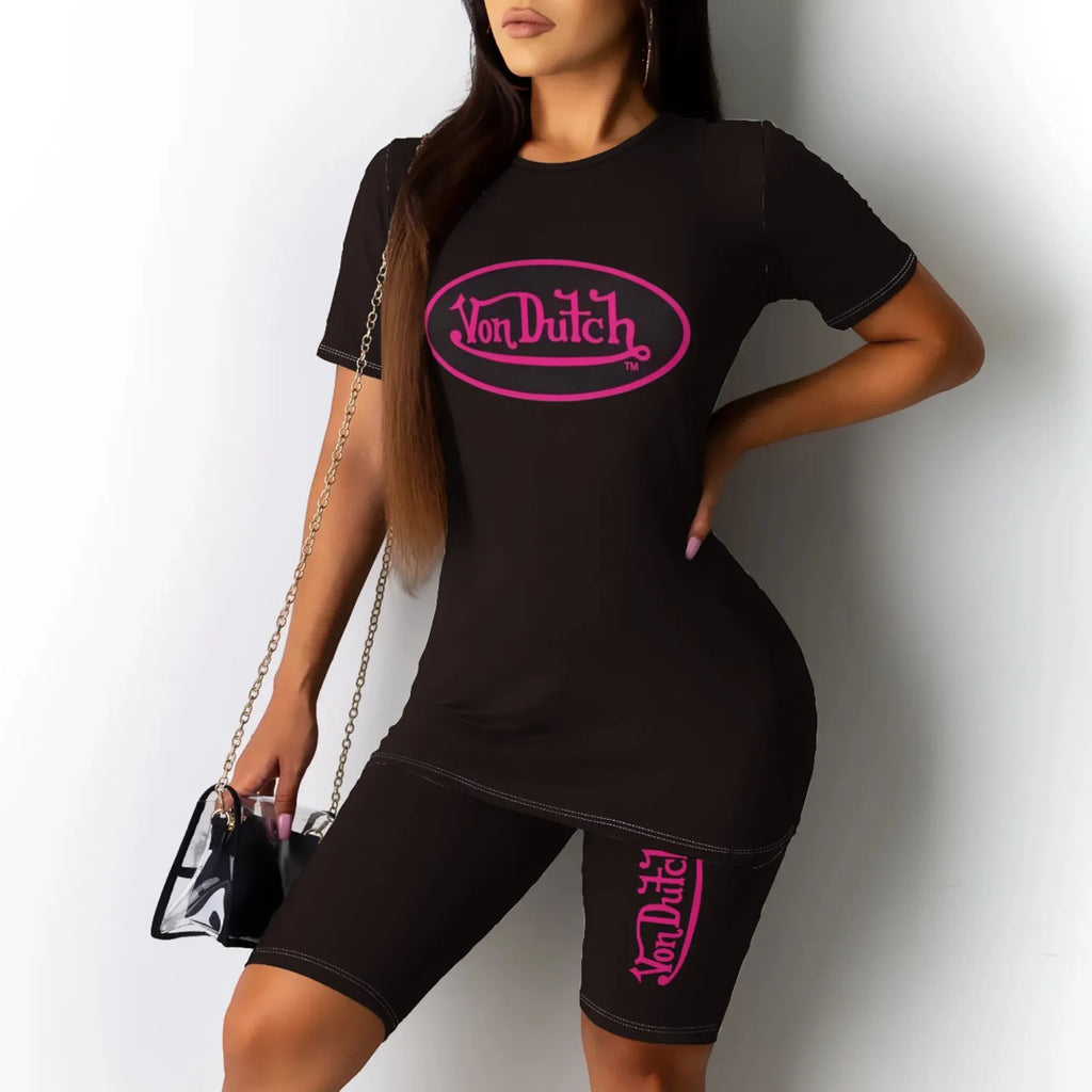 VON DUTCH Two Piece Short Set