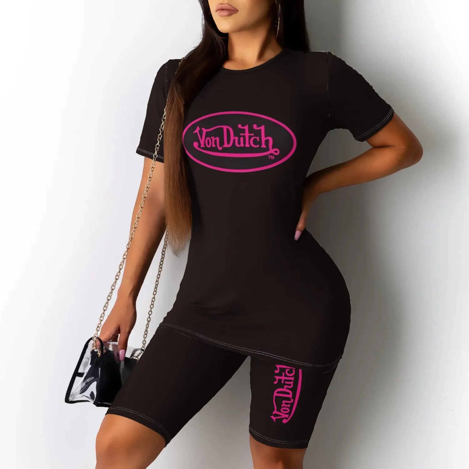 VON DUTCH Two Piece Short Set