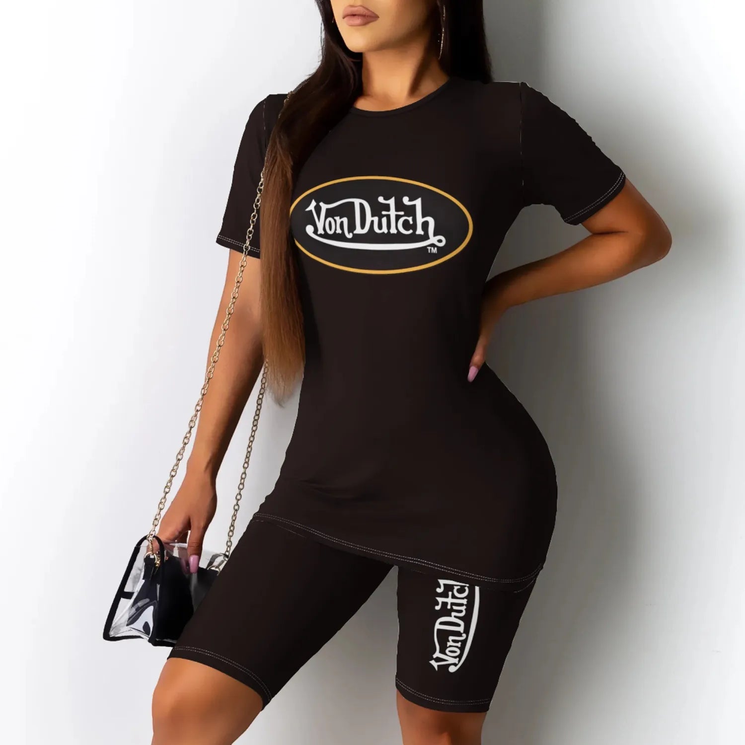 VON DUTCH Two Piece Short Set