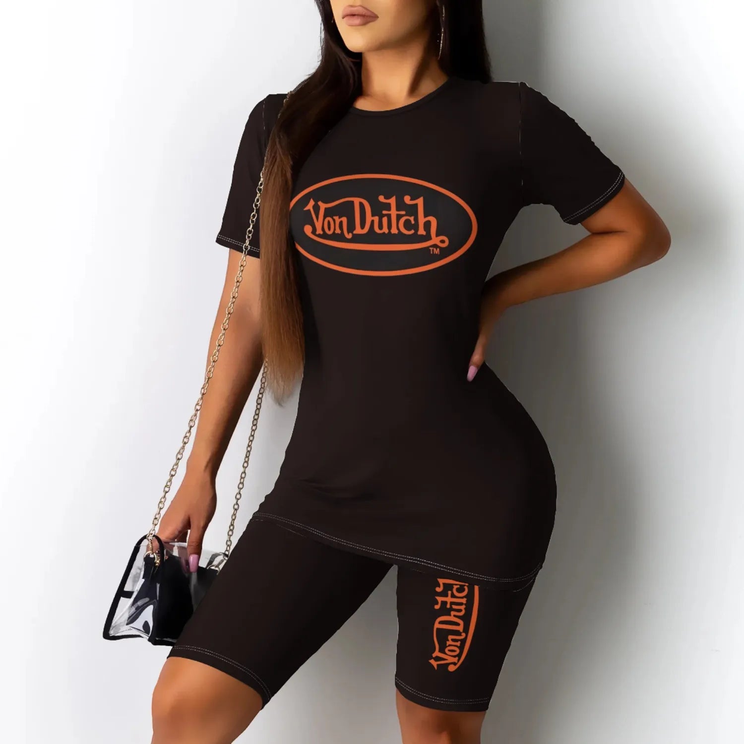 VON DUTCH Two Piece Short Set