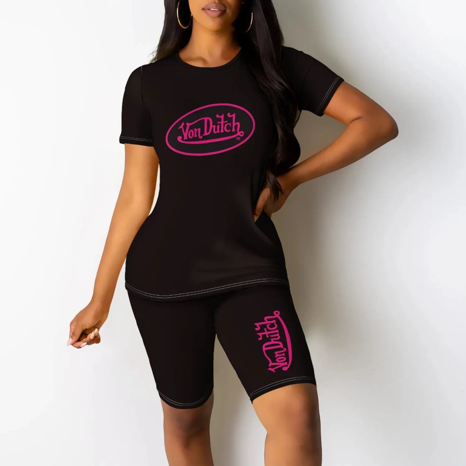 VON DUTCH Two Piece Short Set